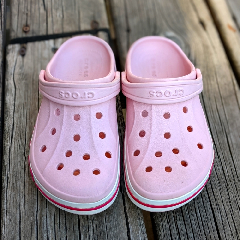 Pink Crocs size J1